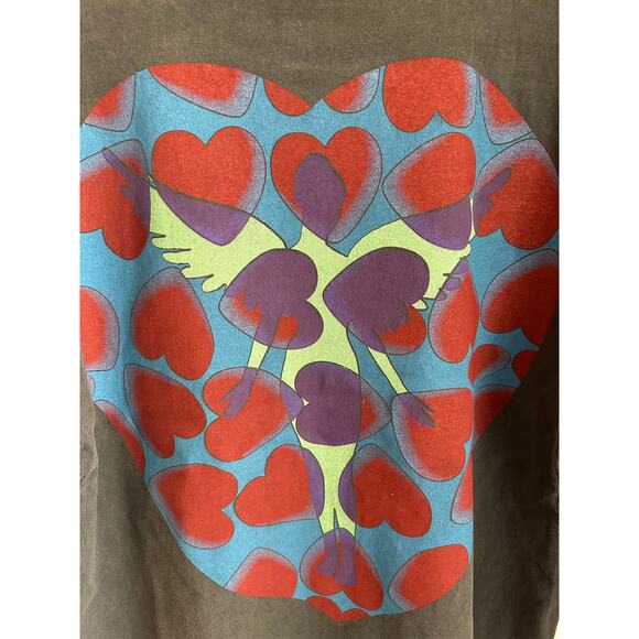 Nirvana Heart Shaped Box Vintage Reprint T-shirt Single Stitch Giant - Picture 4 of 6